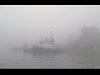 Mlha tak hustá, že by se dala krájet. Rotterdam