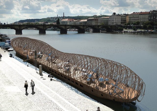 Kasko parníku Dr. Edvard Beneš bude sloužit jako plovoucí galerie